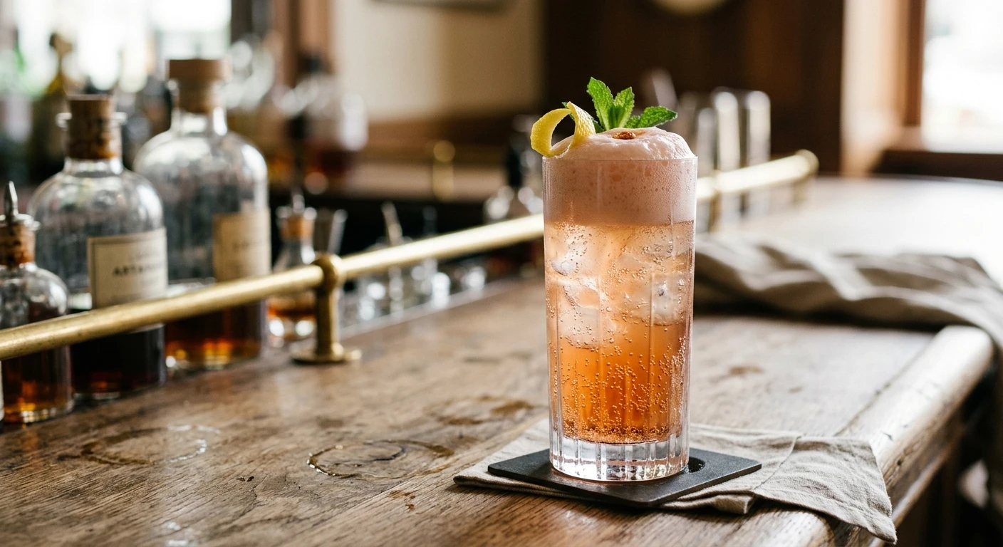 Japanese Fizz cocktail
