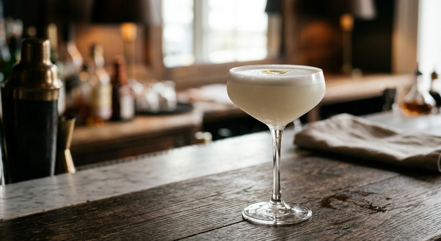 White Lady cocktail in a coupe glass