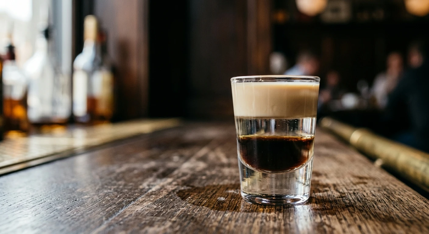Dirty Nipple shot in a shot glass
