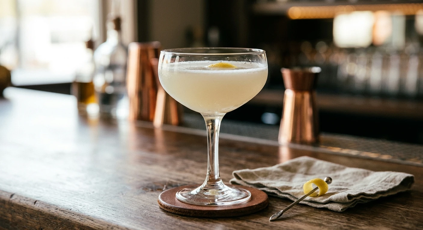 Corpse Reviver cocktail in a cocktail glass
