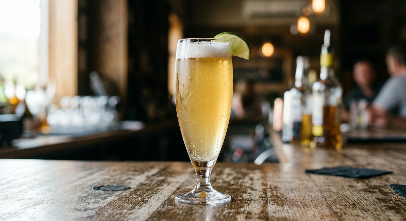Buccaneer cocktail in a beer pilsner