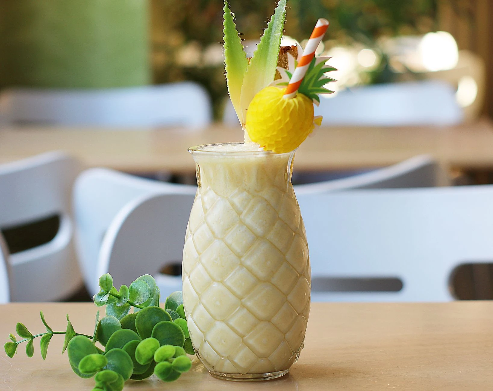 Pineapple Gingerale Smoothie mocktail